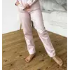 Піжамні жіночі штани COSY з сатину Pearl пильна пудра